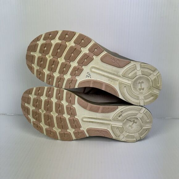 Under Armour Size 9 Bandit 4 Pink Grey Running Sneakers Shoes 3020357 - Picture 10 of 13